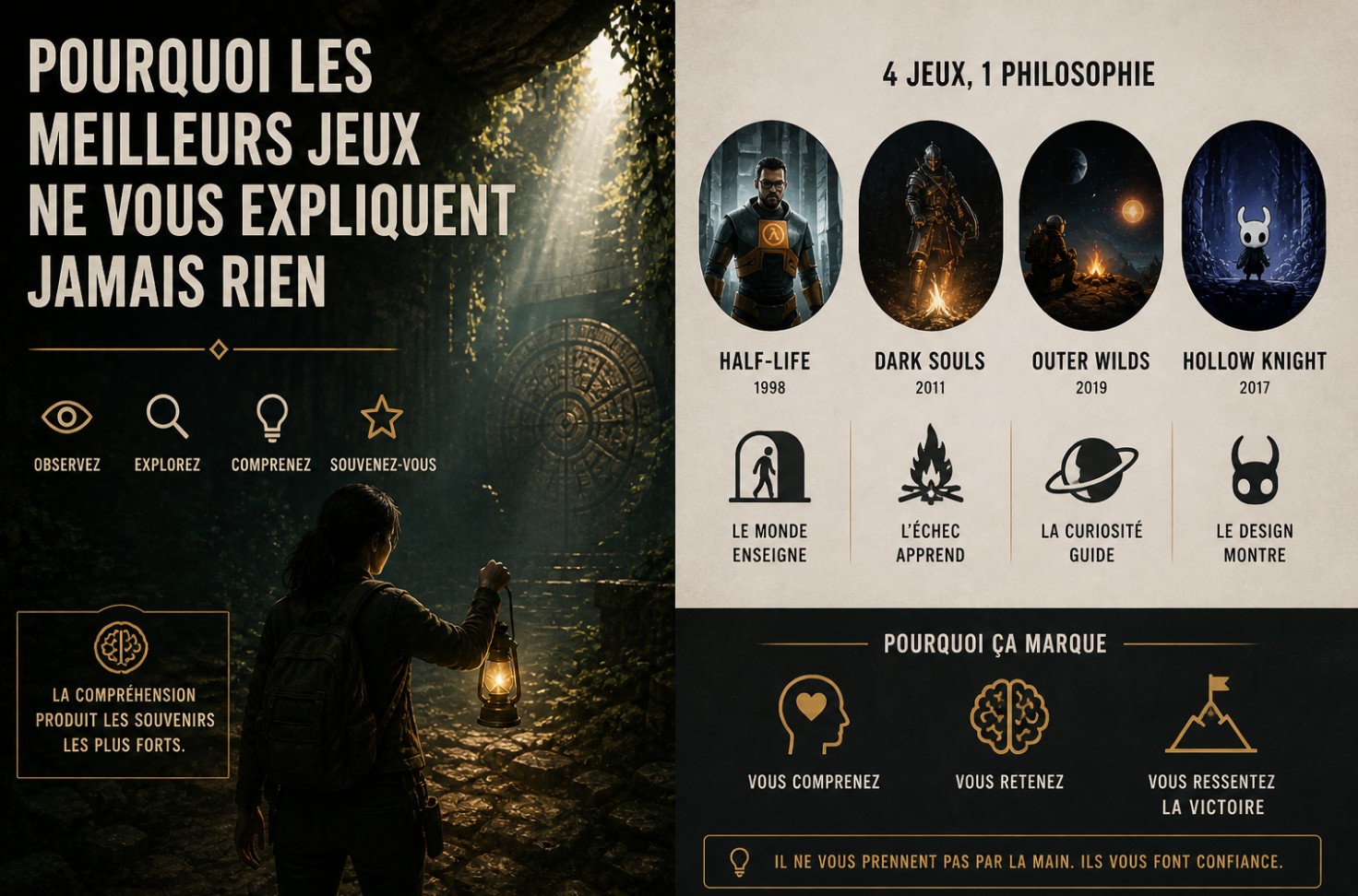 Pourquoi les meilleurs jeux ne vous expliquent jamais rien