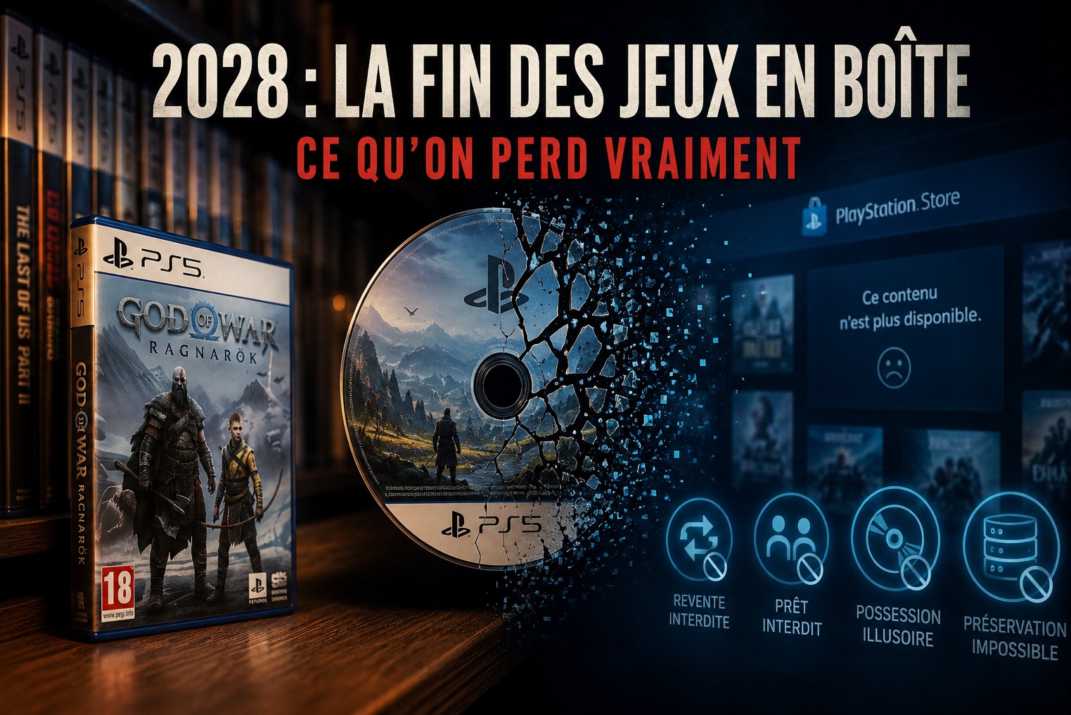Fin du jeu physique sur PlayStation : la fin d'un droit, pas d'un format