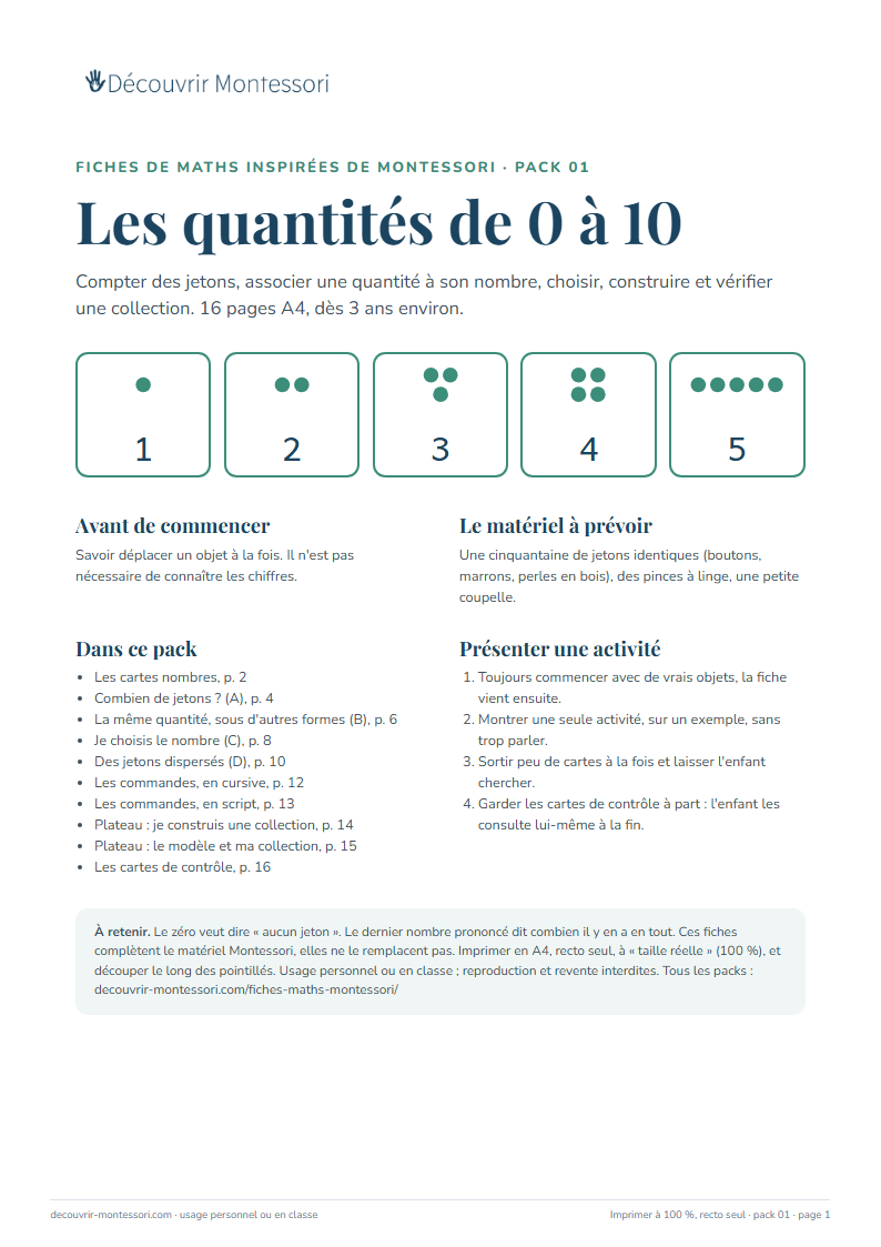 Première page du pack 01