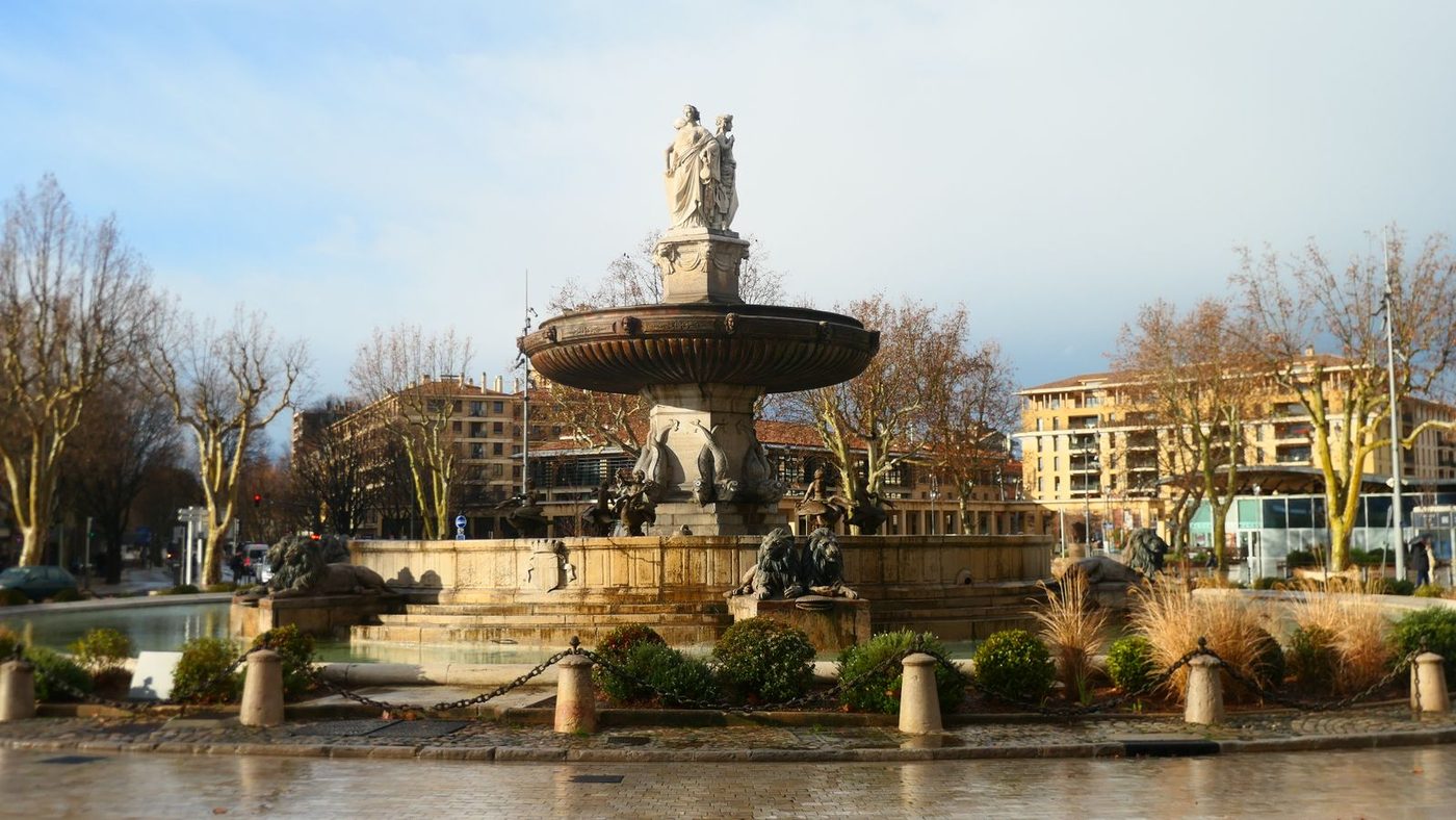La fontaine de la Rotonde à Aix-en-Provence