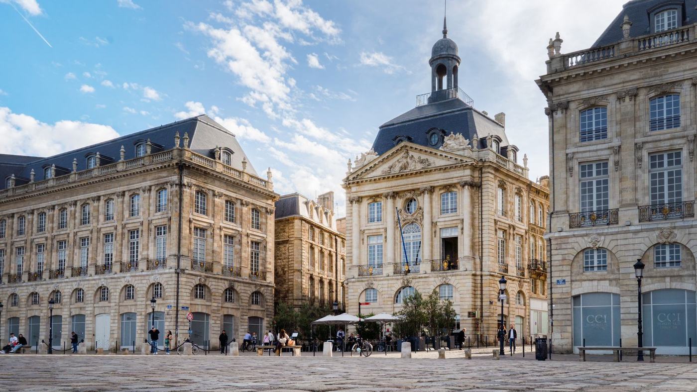 La place de la Bourse à Bordeaux